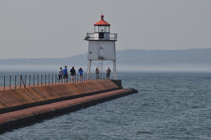 the Two Harbors lighthouse
